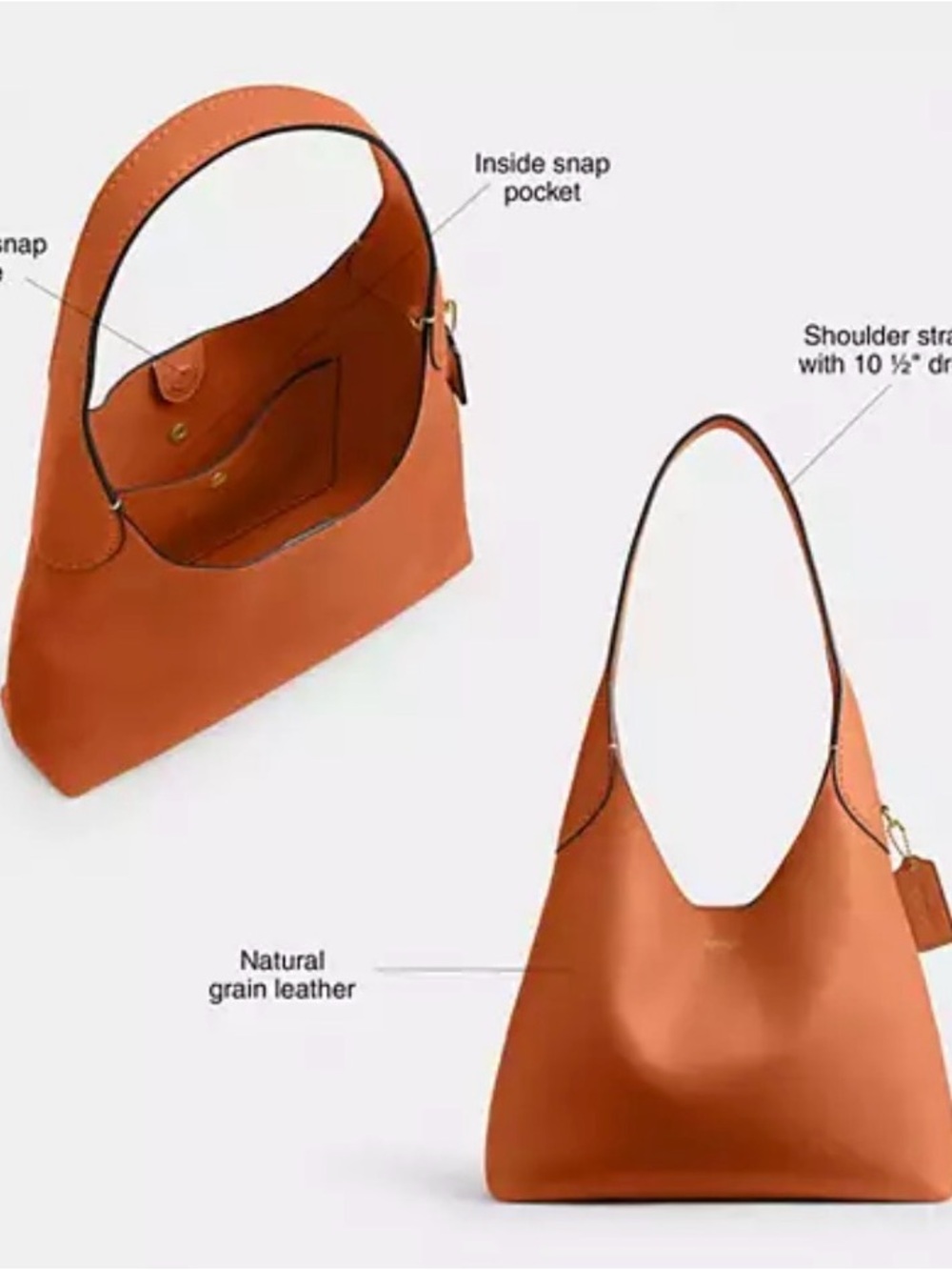 Coach Suede Brooklyn 28 shoulder bag - Picture 9 of 12